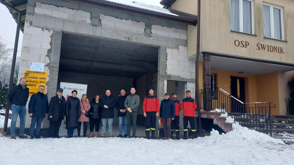 Odbiór pierwszego etapu rozbudowy i przebudowy remizy OSP Świdnik