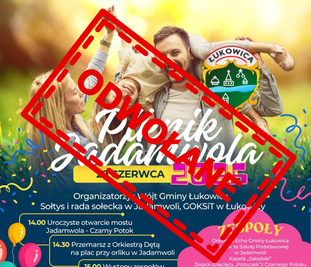 Otwarcie mostu Jadamwola - Czarny Potok oraz Piknik w Jadamwoli - odwołany