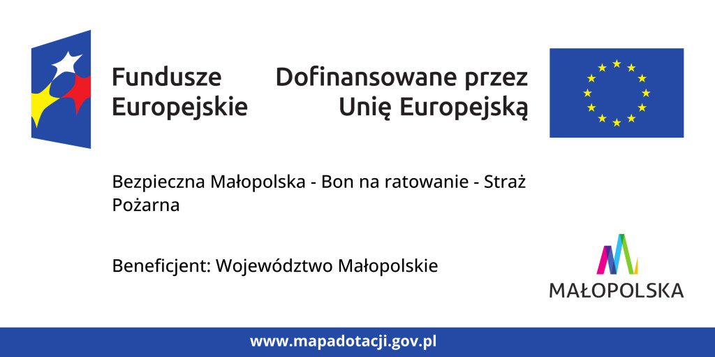 OSP Roztoka pozyskała nowy średni samochód ratowniczo-gaśniczy w ramach projektu „Bezpieczna Małopolska – Bon na ratowanie – Straż Pożarna”