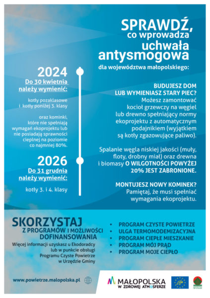 Sprawdź, co wprowadza uchwała antysmogowa dla Województwa Małopolskiego