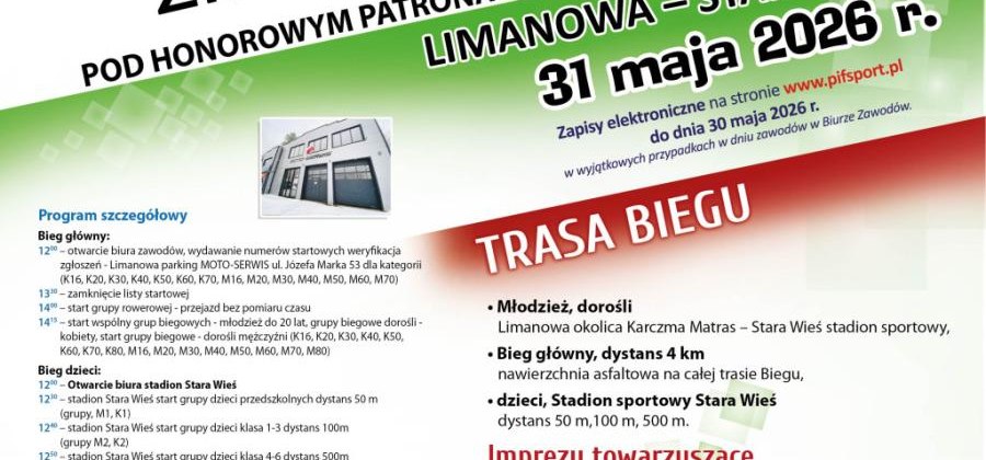 14 BIEG ZIEMI LIMANOWSKIEJ