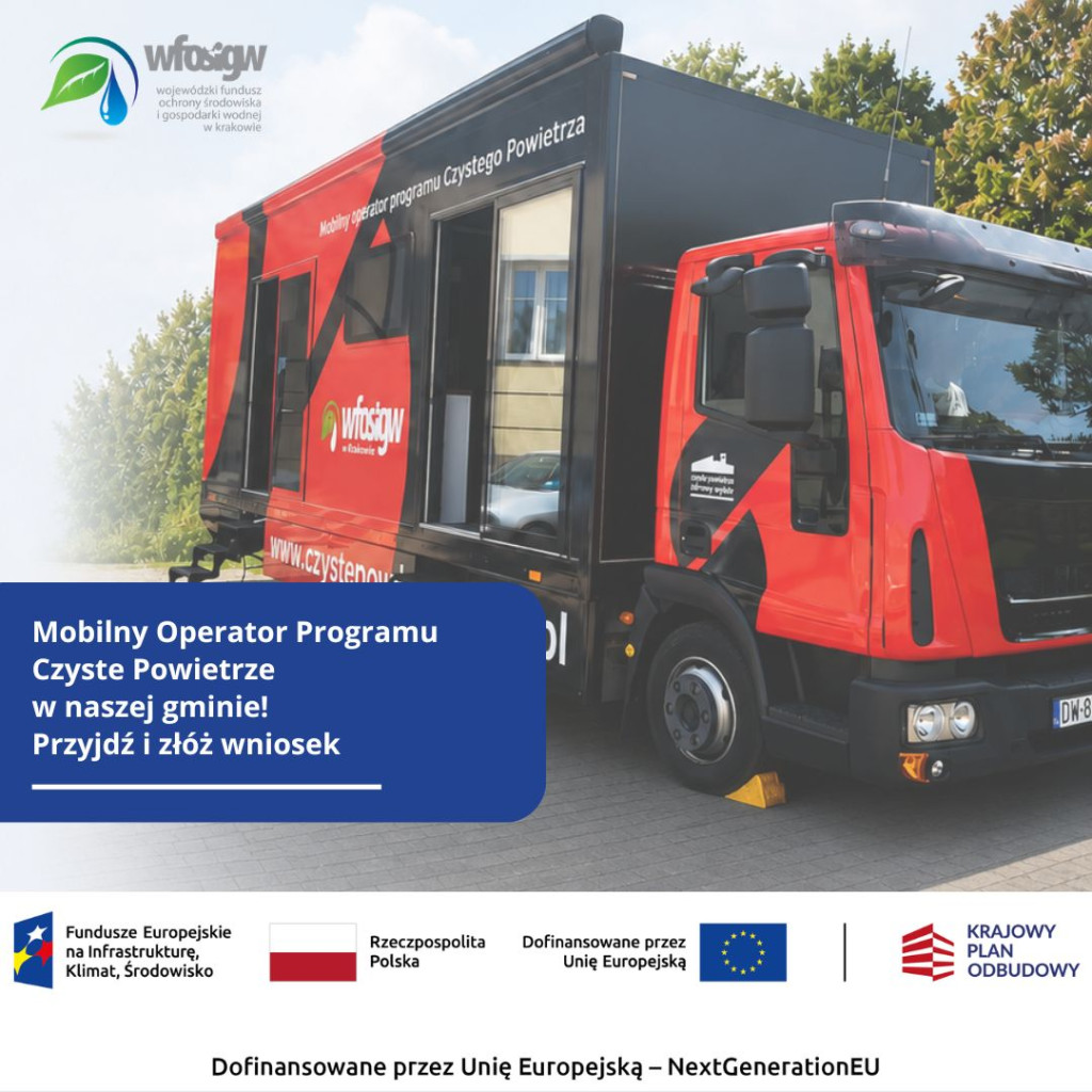 Przypomnienie - Mobilne Biuro Programu „Czyste Powietrze” w Gminie Łukowica