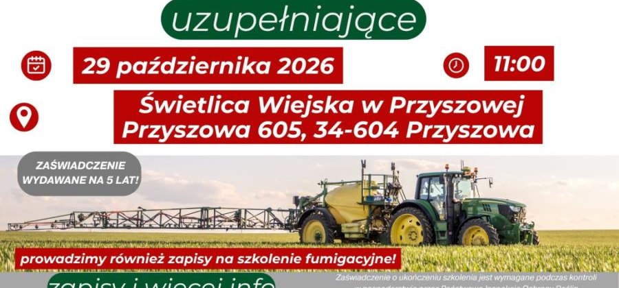 Szkolenie chemizacyjne dla mieszkańców gminy Łukowica