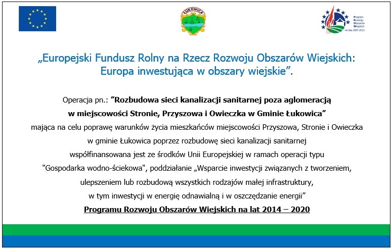 -> ROZBUDOWA KANALIZACJI W RAMACH PROW