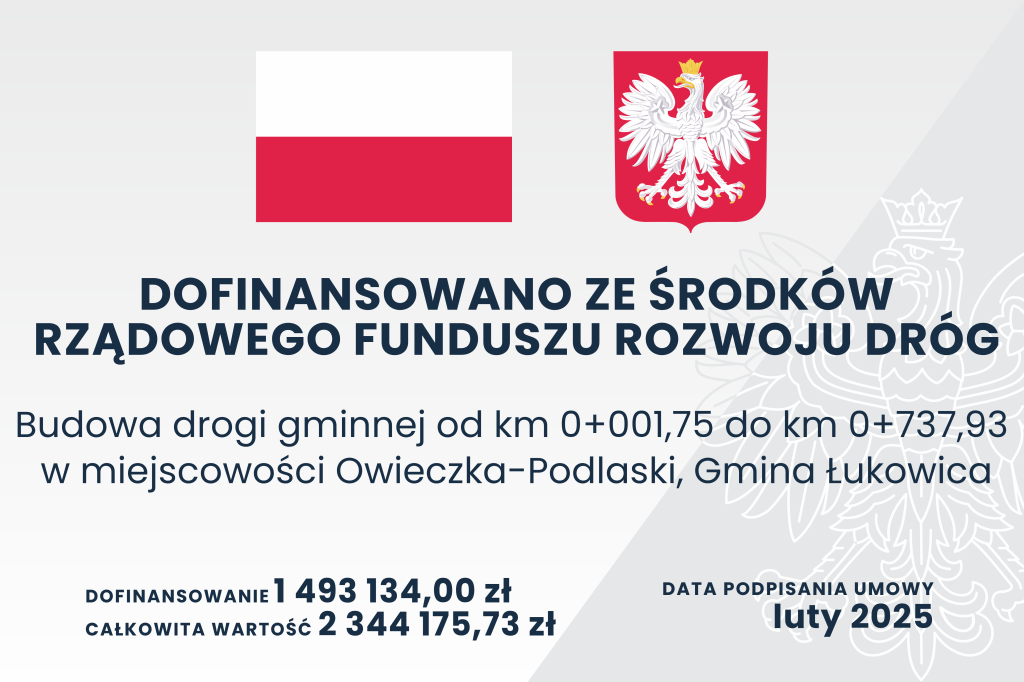 Informacja o realizowanym zadaniu w ramach RFRD 2025 - Owieczka Podlaski