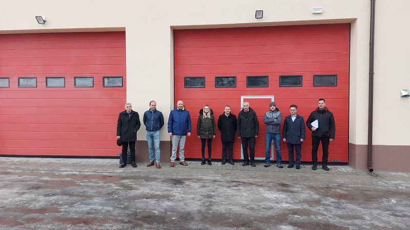 Odbiór końcowy prac przy remizie OSP w Łukowicy